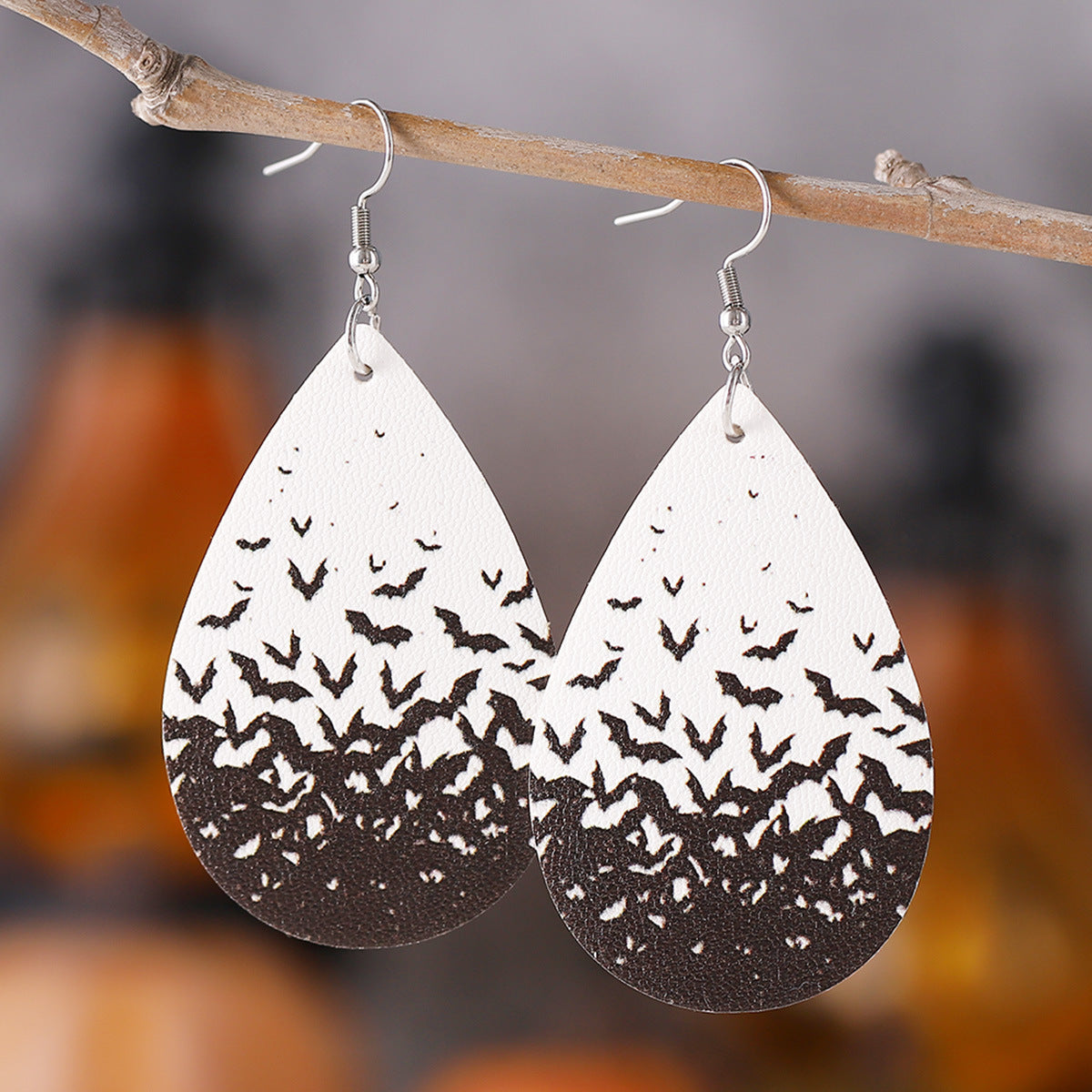 Wholesale  Gothic PU Leather Earrings